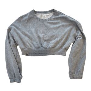 Spiritual Gangster Gray Cropped Sweatshirt XL
